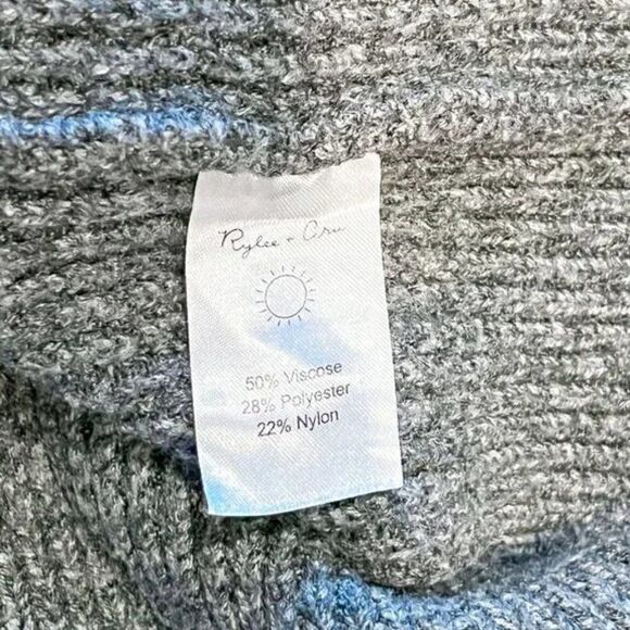Rylee + Cru Grey Chunky Cardigan, Size 12-14Y - Picture 4 of 5